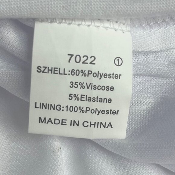 BTFBM Tank Dress Womens Large White Sleeveless Ruched Bodycom New - Picture 6 of 9